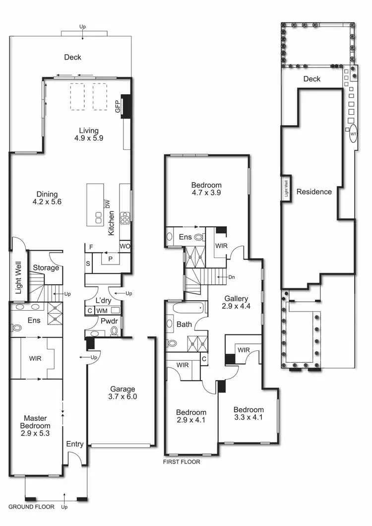 Floorplan of Homely townhouse listing, 40A McGuinness Road, Bentleigh East VIC 3165