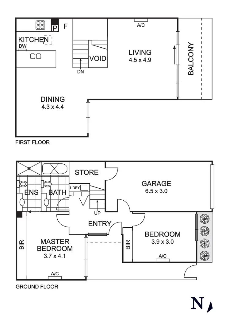 Floorplan of Homely townhouse listing, 17 Reillys Way, Clifton Hill VIC 3068