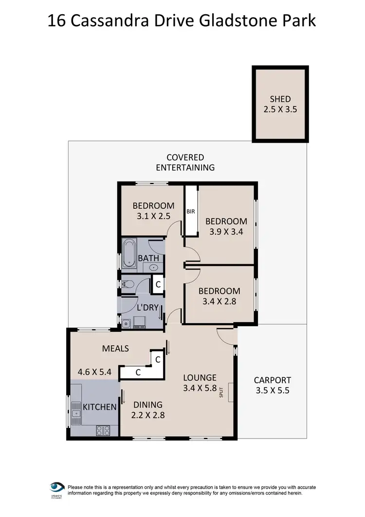 Floorplan of Homely house listing, 16 Cassandra Drive, Gladstone Park VIC 3043