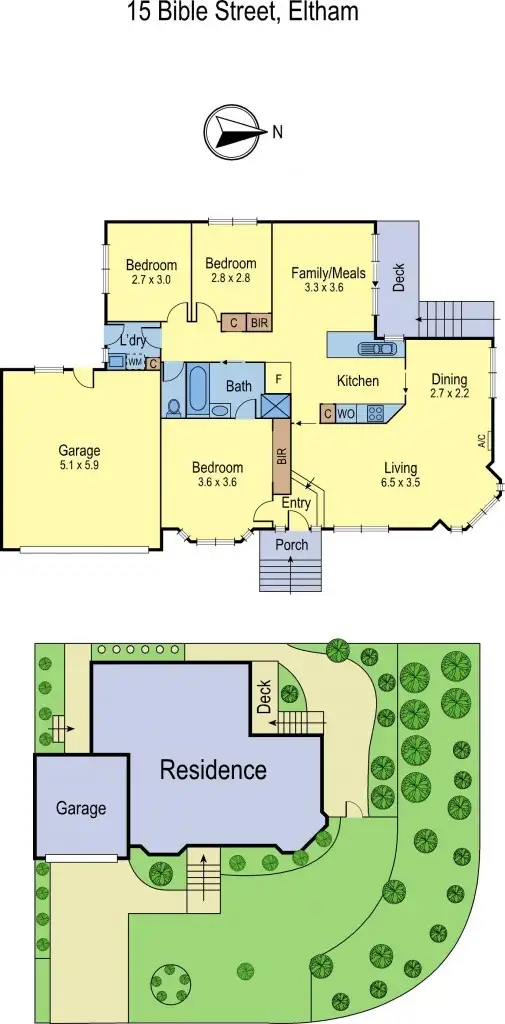 Floorplan of Homely house listing, 15 Bible Street, Eltham VIC 3095