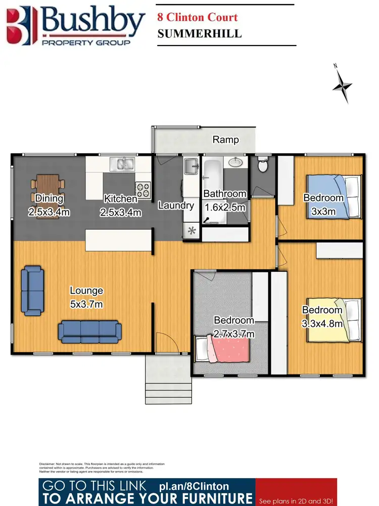 Floorplan of Homely house listing, 8 Clinton Court, Summerhill TAS 7250