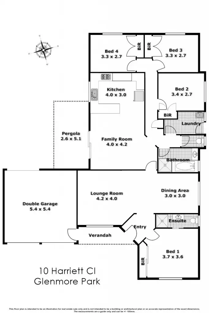 Floorplan of Homely house listing, 10 Harriett Close, Glenmore Park NSW 2745