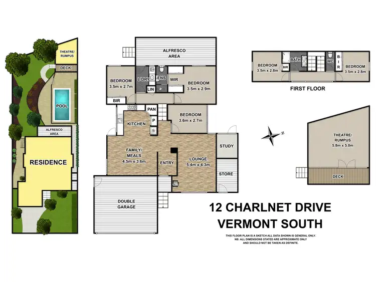 Floorplan of Homely house listing, 12 Charlnet Drive, Vermont South VIC 3133