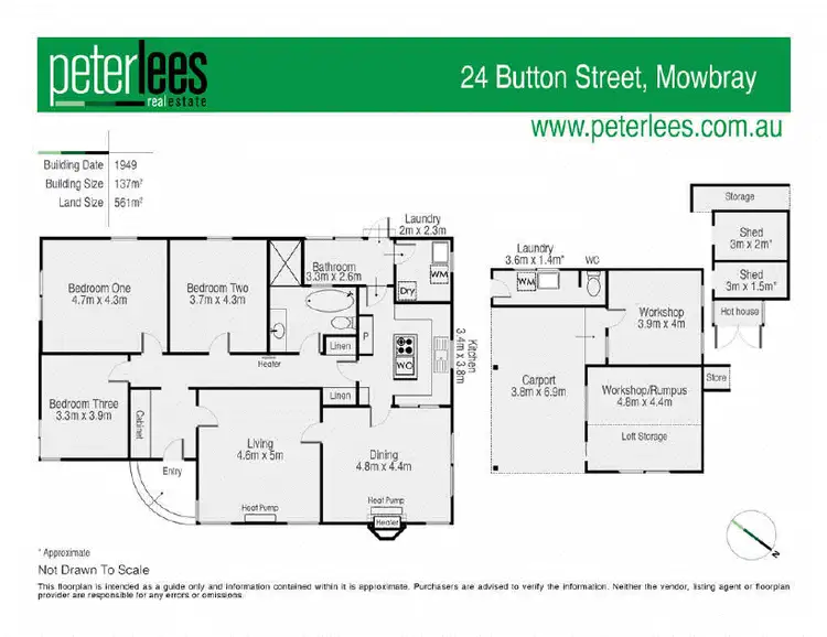 Floorplan of Homely house listing, 24 Button Street, Mowbray TAS 7248