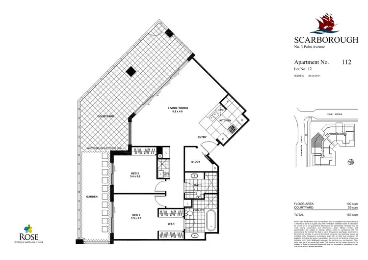 Floorplan of Homely apartment listing, 112/3 Palm Ave, Breakfast Point NSW 2137