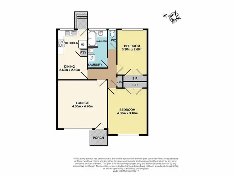 Floorplan of Homely unit listing, 3/52 Potter Street, Dandenong VIC 3175
