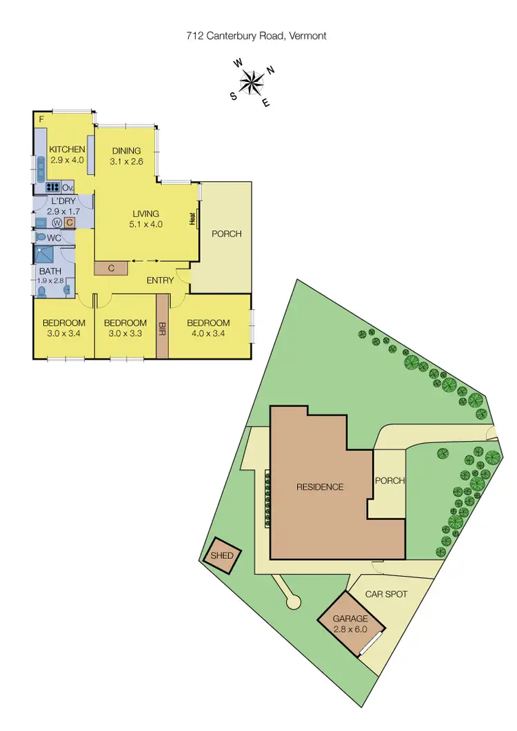 Floorplan of Homely house listing, 712 Canterbury Road, Vermont VIC 3133
