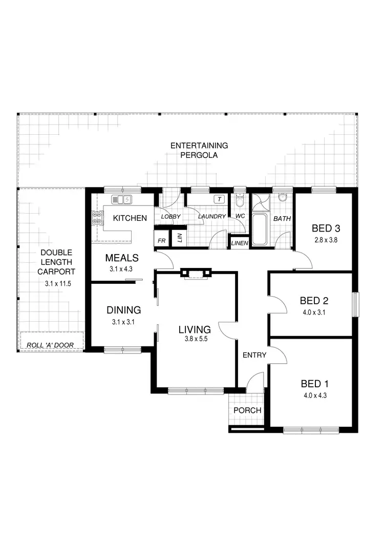 Floorplan of Homely house listing, 3 Grivell Street, Campbelltown SA 5074
