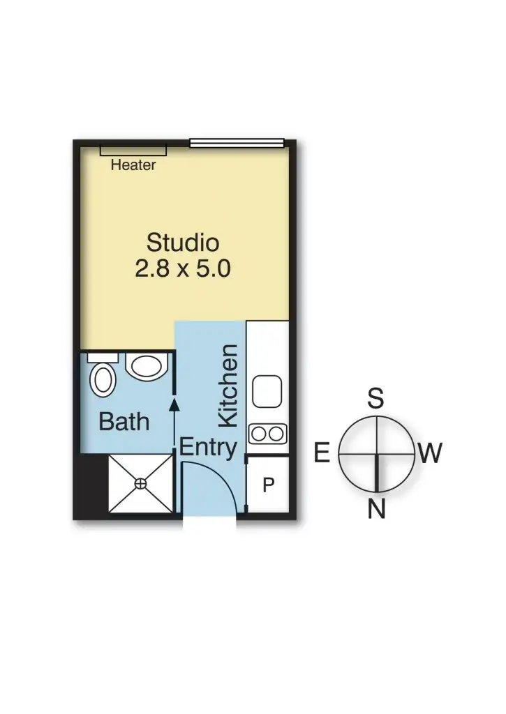 Floorplan of Homely unit listing, 509/1 Queens Avenue, Hawthorn VIC 3122
