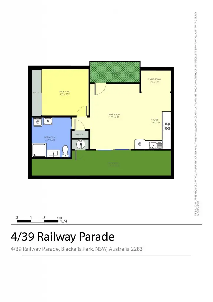Floorplan of Homely unit listing, 4/39 Railway Parade, Blackalls Park NSW 2283