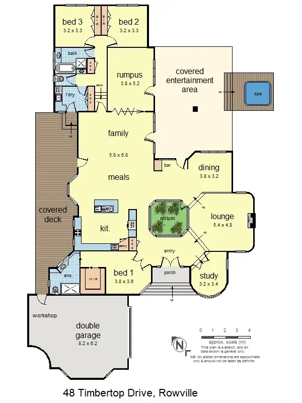 Floorplan of Homely house listing, 48 Timbertop Drive, Rowville VIC 3178