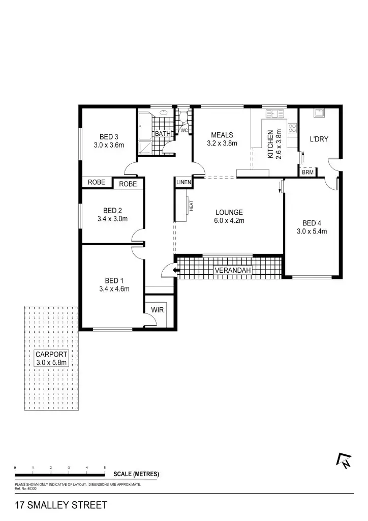 Floorplan of Homely house listing, 17 Smalley Street, California Gully VIC 3556