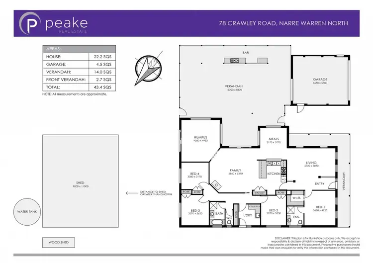 Floorplan of Homely house listing, 78 Crawley Road, Narre Warren North VIC 3804