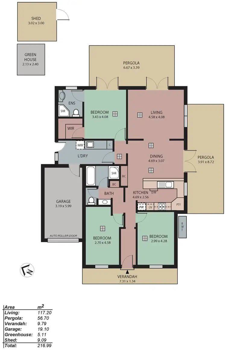 Floorplan of Homely house listing, 24 Edson Crescent, Littlehampton SA 5250