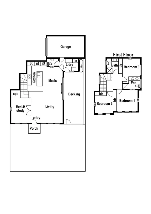 Floorplan of Homely townhouse listing, 1/3 Army Avenue, Reservoir VIC 3073