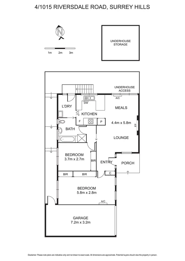 Floorplan of Homely unit listing, 4/1015 Riversdale Road, Surrey Hills VIC 3127