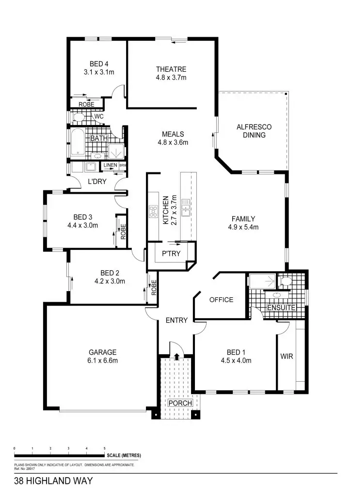 Floorplan of Homely house listing, 38 Highland Way, Maiden Gully VIC 3551