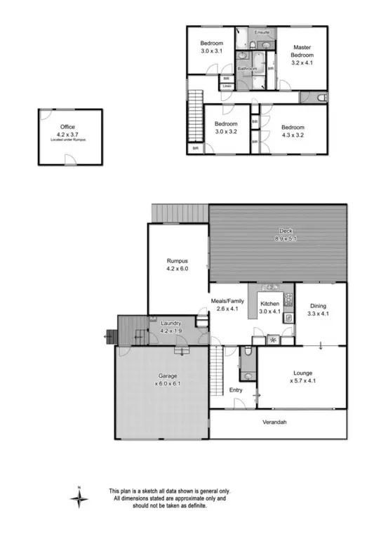 Floorplan of Homely house listing, 20 Omeo Parade, Warranwood VIC 3134