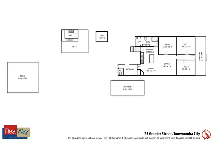 Floorplan of Homely house listing, 25 Grenier Street, Toowoomba City QLD 4350