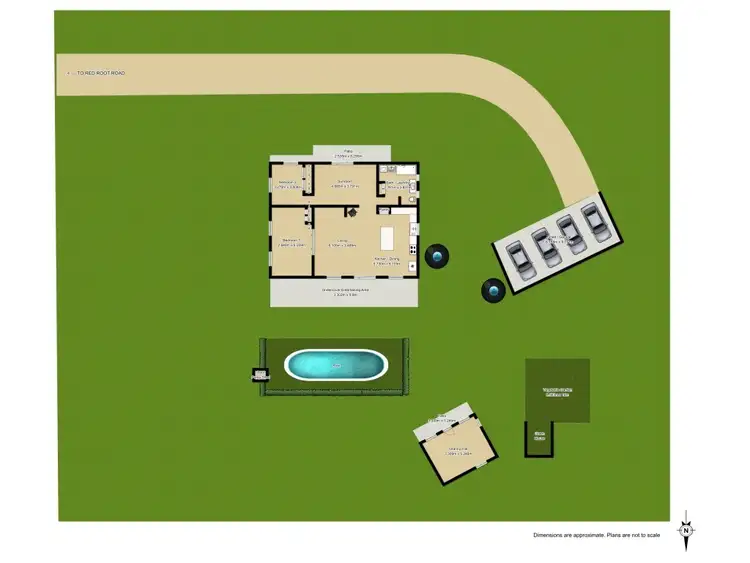 Floorplan of Homely rural property listing, 281 Red Root Road, Pillar Valley NSW 2462