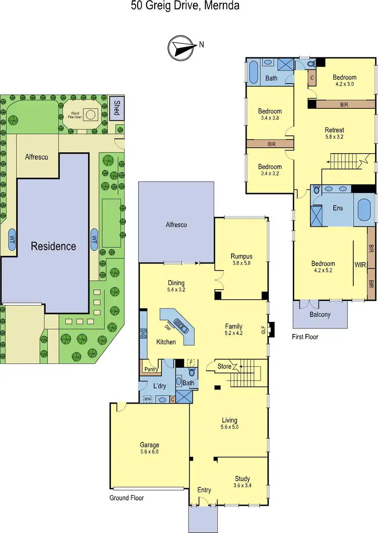 Floorplan of Homely house listing, 50 Greig Drive, Mernda VIC 3754