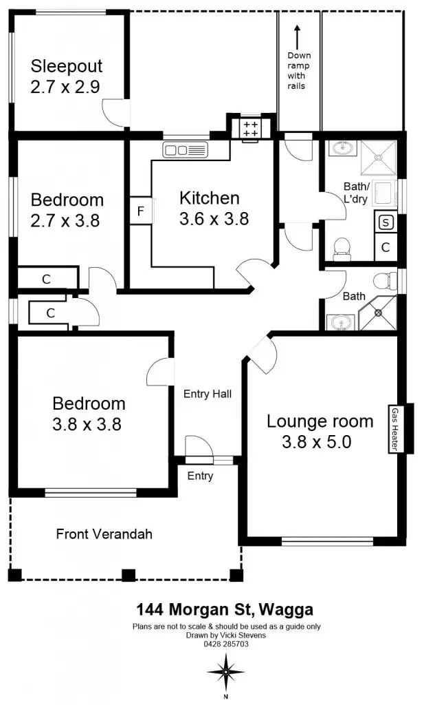Floorplan of Homely house listing, 144 Morgan Street, Wagga Wagga NSW 2650