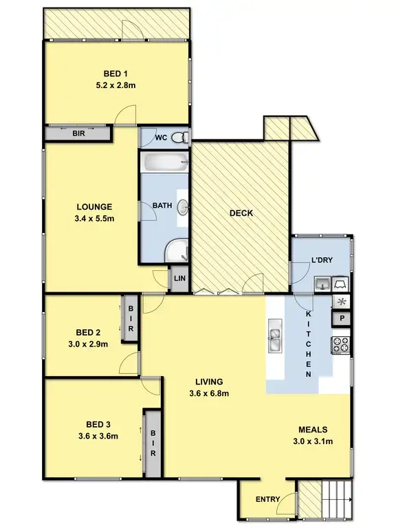 Floorplan of Homely house listing, 8 Inveray Avenue, Jan Juc VIC 3228