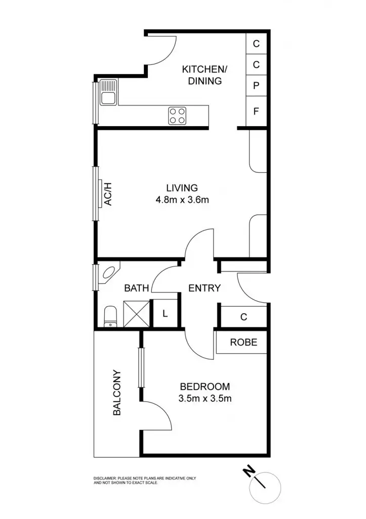 Floorplan of Homely apartment listing, 4/205 Flemington Road, North Melbourne VIC 3051