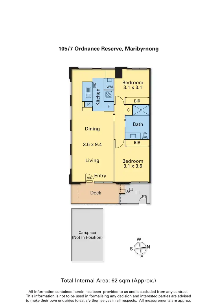 Floorplan of Homely apartment listing, 105/7 Ordnance Reserve, Maribyrnong VIC 3032
