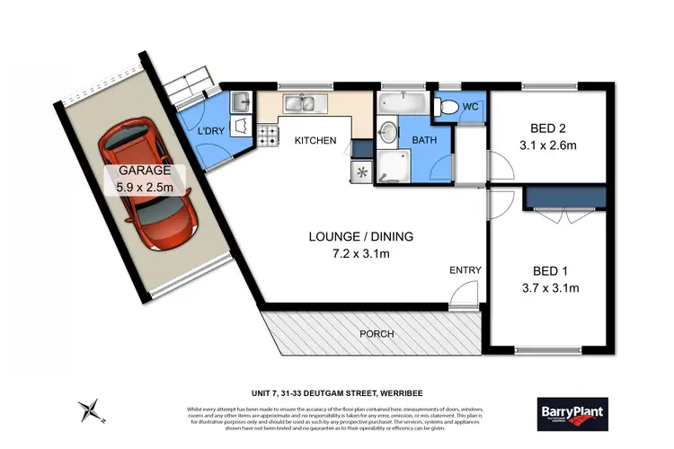 Floorplan of Homely house listing, 7/31-33 Deutgam Street, Werribee VIC 3030