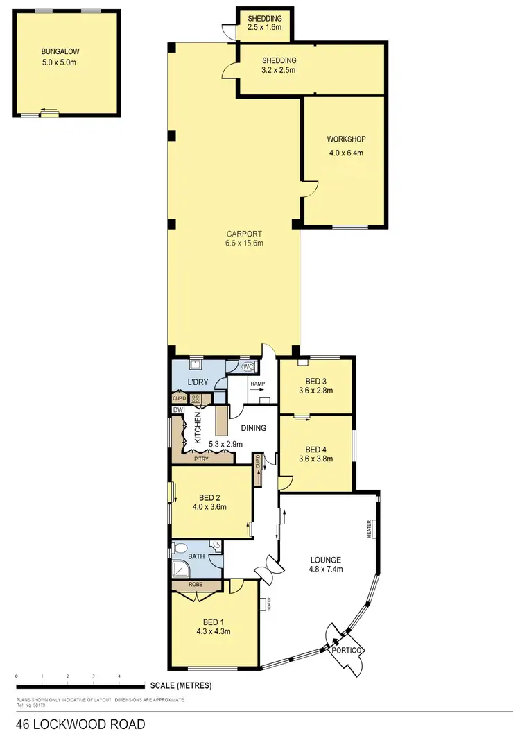 Floorplan of Homely house listing, 46 Lockwood Road, Kangaroo Flat VIC 3555