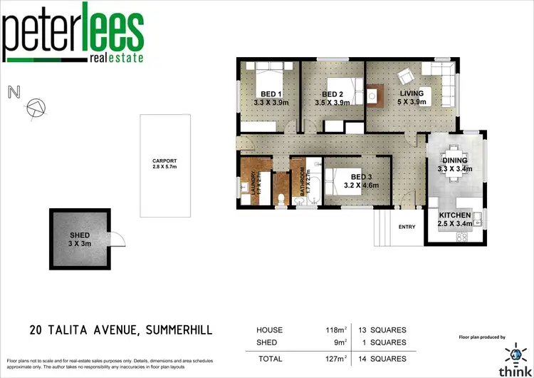 Floorplan of Homely house listing, 20 Talita Avenue, Summerhill TAS 7250