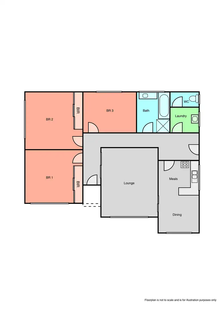 Floorplan of Homely house listing, 1287 Grevillea Road, Wendouree VIC 3355