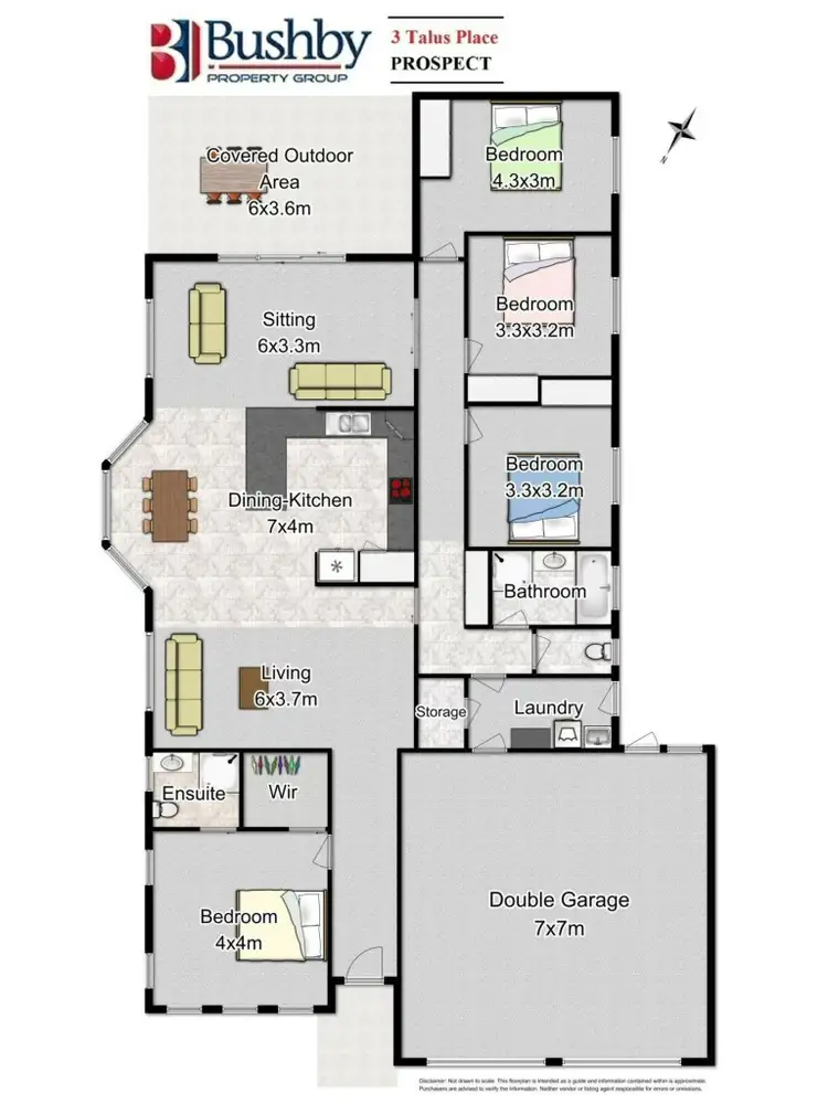 Floorplan of Homely house listing, 3 Talus Place, Prospect Vale TAS 7250