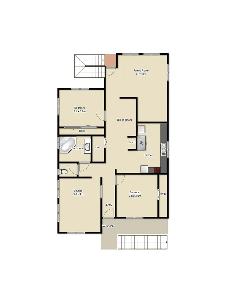 Floorplan of Homely house listing, 251 Hoof Street, Grafton NSW 2460