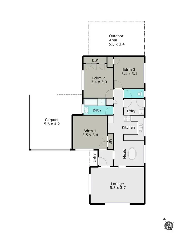 Floorplan of Homely house listing, 308 Learmonth Road, Mitchell Park VIC 3355