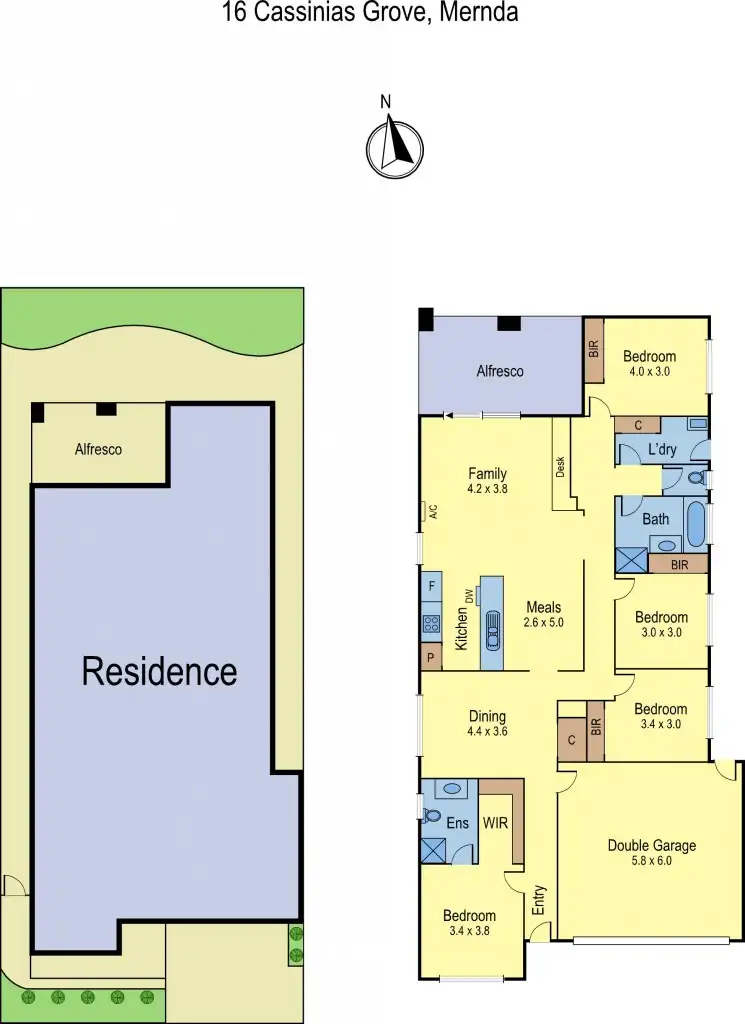 Floorplan of Homely house listing, 16 Cassinias Grove, Mernda VIC 3754