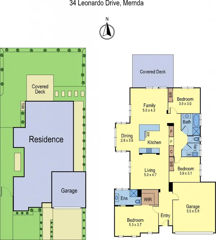 Floorplan of Homely house listing, 34 Leonardo Drive, Mernda VIC 3754