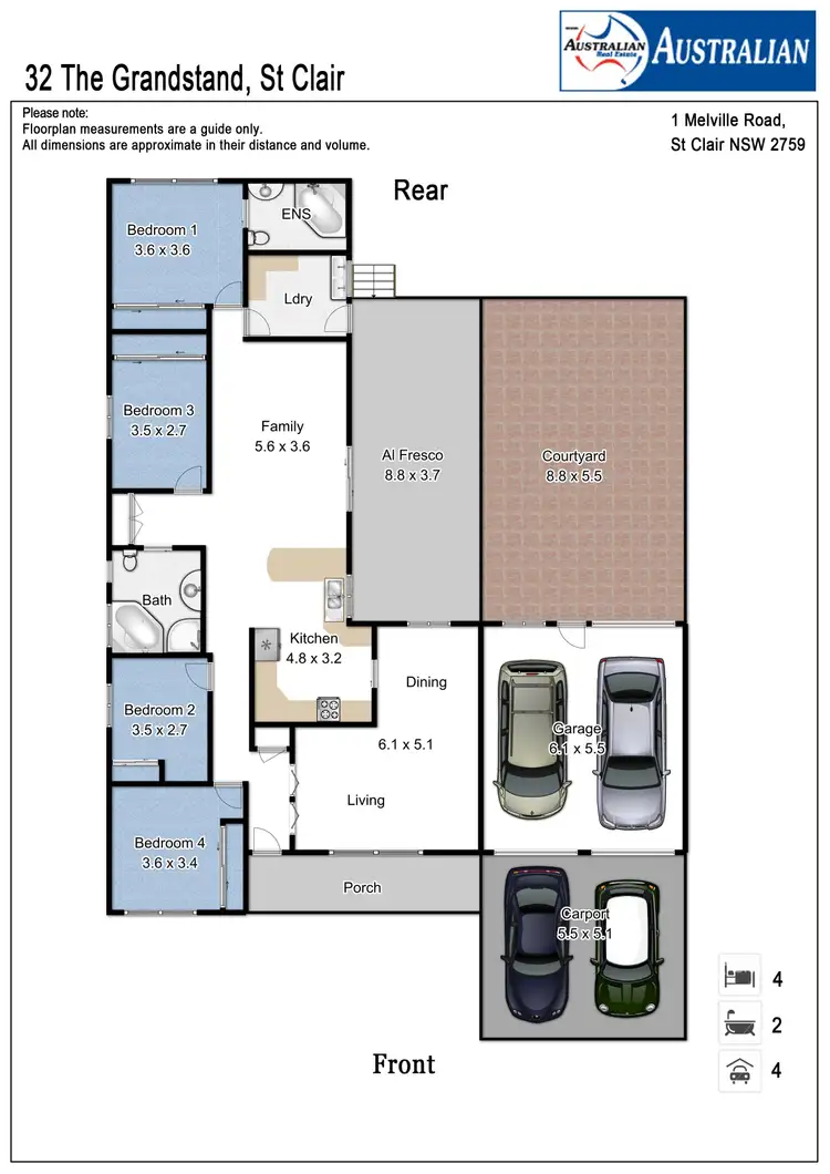 Floorplan of Homely house listing, 32 The Grandstand, St Clair NSW 2759