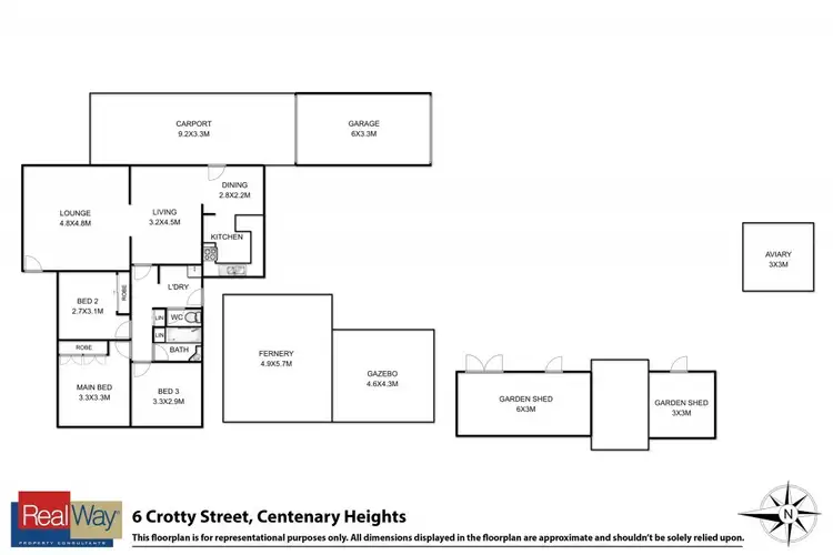 Floorplan of Homely house listing, 6 Crotty Street, Centenary Heights QLD 4350