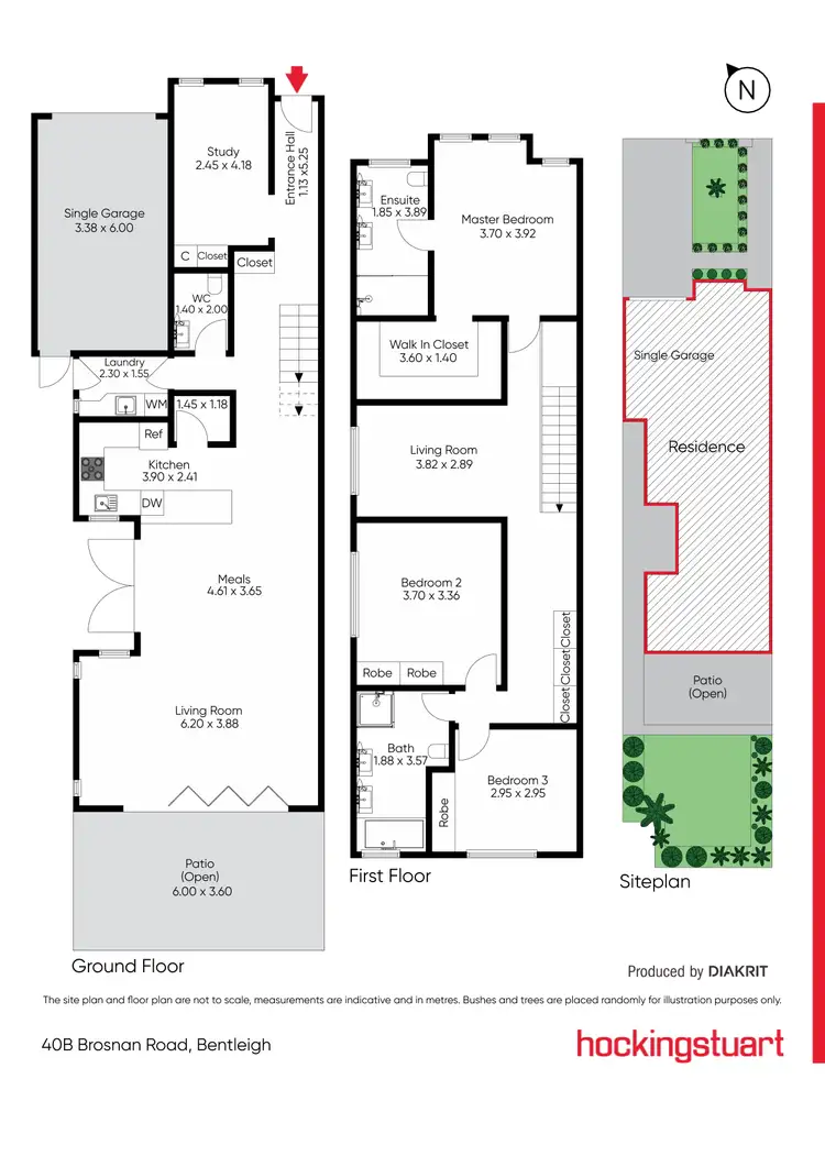 Floorplan of Homely townhouse listing, 40A Brosnan Road, Bentleigh East VIC 3165