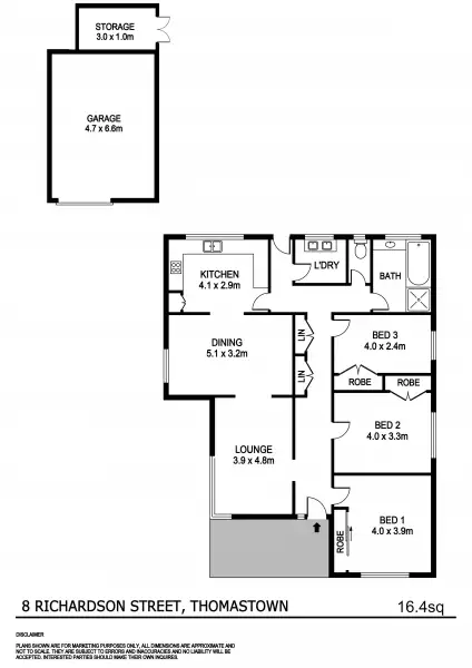 Floorplan of Homely house listing, 8 Richardson Street, Thomastown VIC 3074