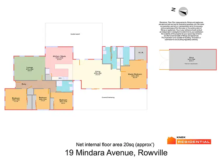 Floorplan of Homely house listing, 19 Mindara Avenue, Rowville VIC 3178