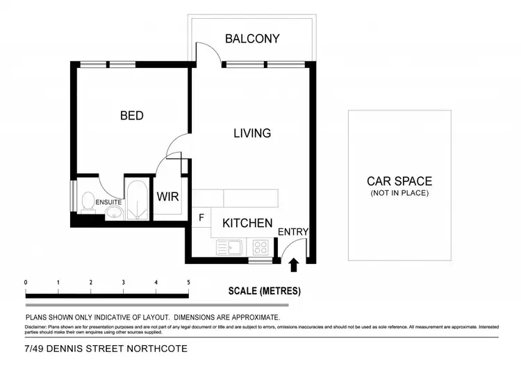 Floorplan of Homely apartment listing, 7/49 Dennis Street, Northcote VIC 3070