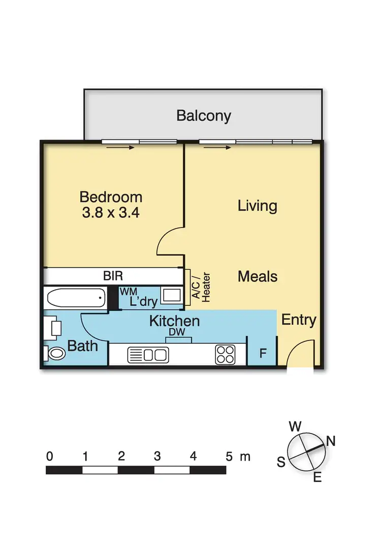 Floorplan of Homely apartment listing, 207/254 Bell Street, Heidelberg Heights VIC 3081