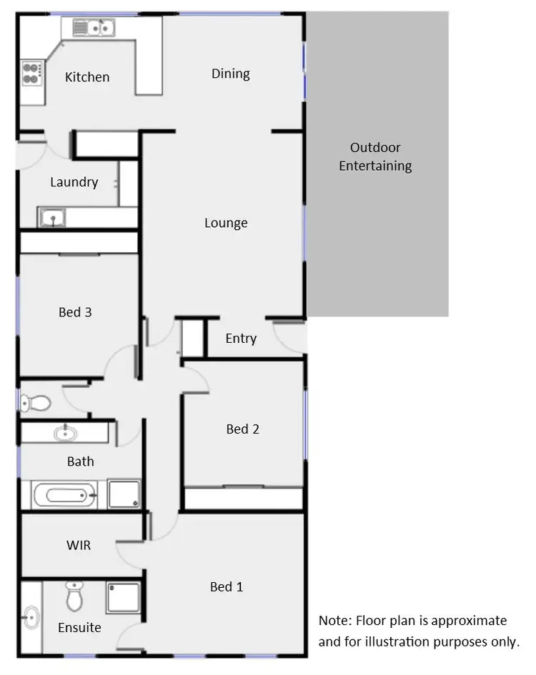 Floorplan of Homely house listing, 27 Sterling Drive, Mildura VIC 3500