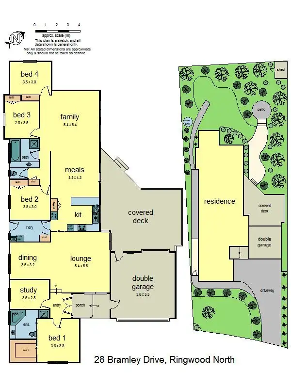 Floorplan of Homely house listing, 28 Bramley Drive, Ringwood North VIC 3134