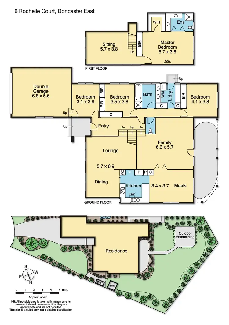 Floorplan of Homely house listing, 6 Rochelle Court, Doncaster East VIC 3109