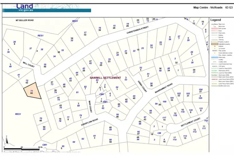 Floorplan of Homely land listing, 44 Christensen Street, Sawmill Settlement VIC 3723