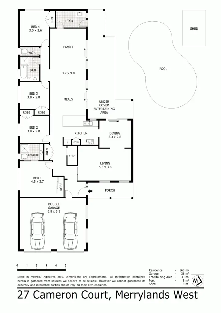 Floorplan of Homely house listing, 27 Cameron Court, Merrylands NSW 2160